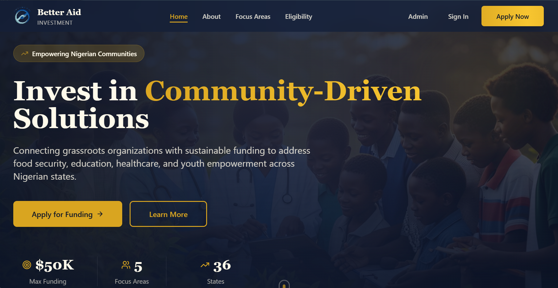 Better Aid Investment Funding Portal
