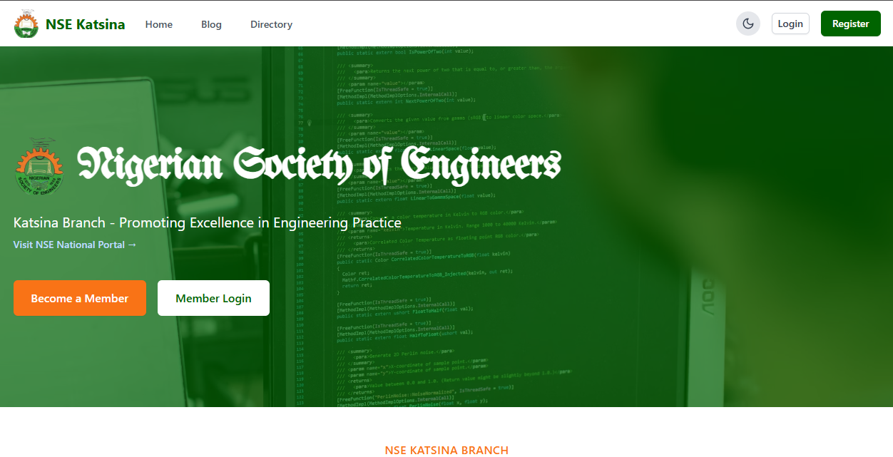 NSE Katsina Branch Membership & Election Portal